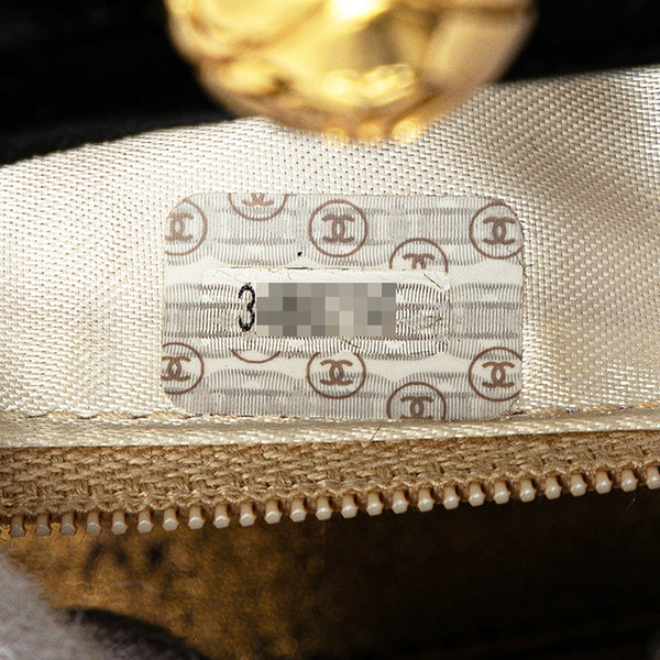シャネル マトラッセ ココマーク ミニハンドバッグ ブラック ベロア レディース CHANEL 【中古】