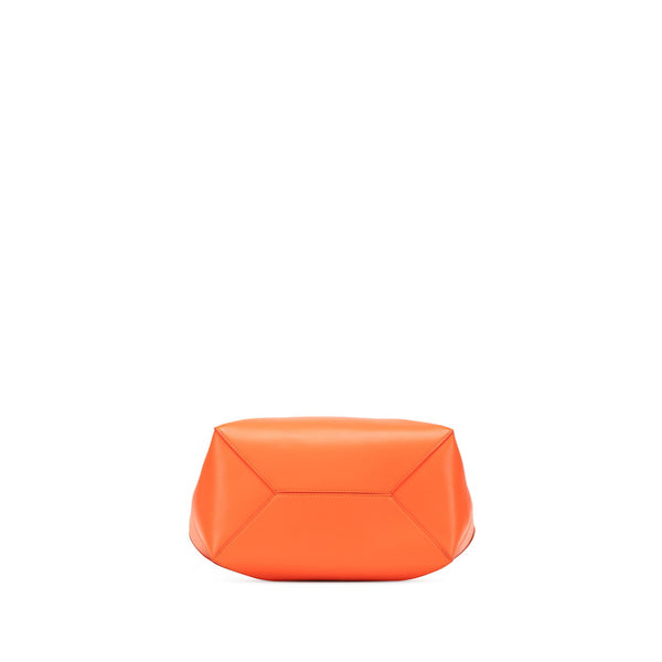 ロエベ パズルフォルドトート ミディアム トートバッグ オレンジ レザー レディース LOEWE 【中古】