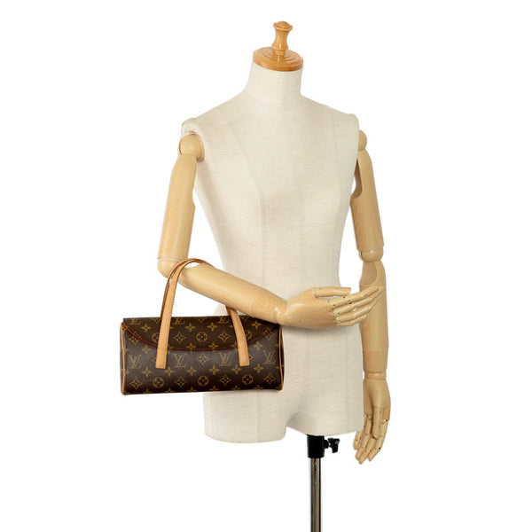 ルイ ヴィトン モノグラム ソナチネ ハンドバッグ M51902 ブラウン PVC レザー レディース LOUIS VUITTON 【中古】