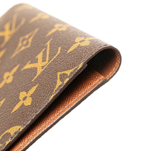 ルイ ヴィトン モノグラム アジェンダ ポッシュ 手帳カバー R20503 ブラウン PVC レザー メンズ LOUIS VUITTON 【中古】