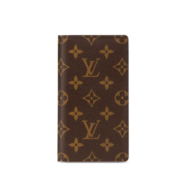 ルイ ヴィトン モノグラム アジェンダ ポッシュ 手帳カバー R20503 ブラウン PVC レザー メンズ LOUIS VUITTON 【中古】