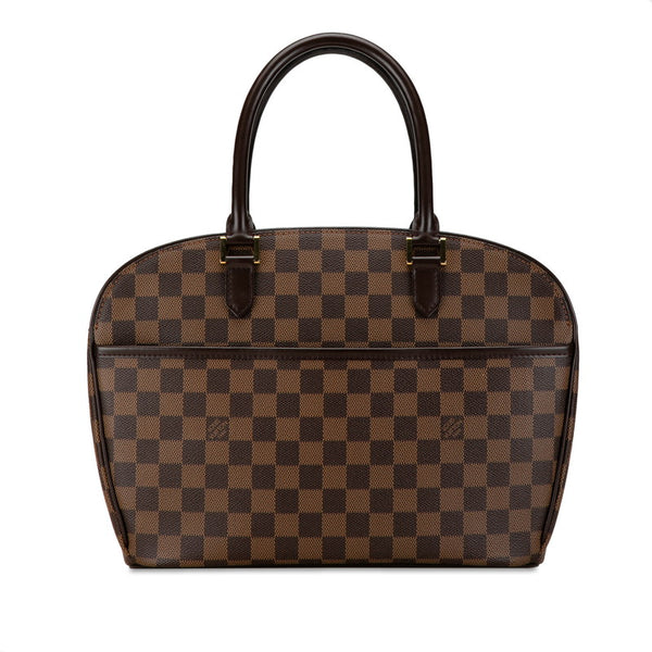 ルイ ヴィトン ダミエ サリア オリゾンタル ハンドバッグ N51282 ブラウン PVC レザー レディース LOUIS VUITTON 【中古】