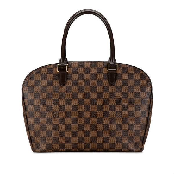 ルイ ヴィトン ダミエ サリア オリゾンタル ハンドバッグ N51282 ブラウン PVC レザー レディース LOUIS VUITTON 【中古】