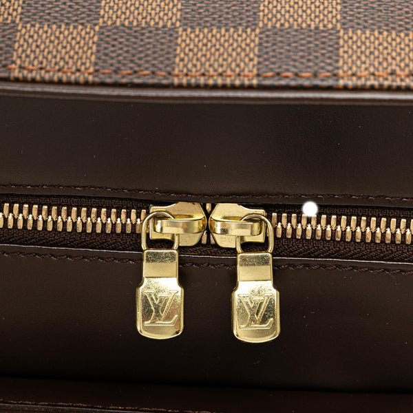 ルイ ヴィトン ダミエ サリア オリゾンタル ハンドバッグ N51282 ブラウン PVC レザー レディース LOUIS VUITTON 【中古】