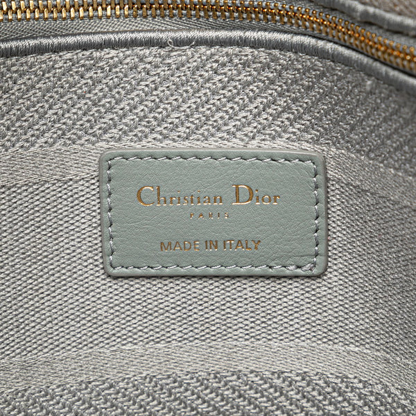 ディオール レディディーライト カナージュ ハンドバッグ ショルダーバッグ 2WAY グレー キャンバス レディース Dior 【中古】