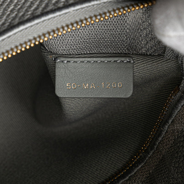 ディオール レディディーライト カナージュ ハンドバッグ ショルダーバッグ 2WAY グレー キャンバス レディース Dior 【中古】