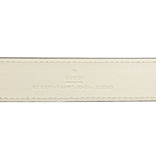 グッチ GGスプリーム シェリーライン ウエストバッグ 674081 ベージュ ホワイト PVC レザー レディース GUCCI 【中古】