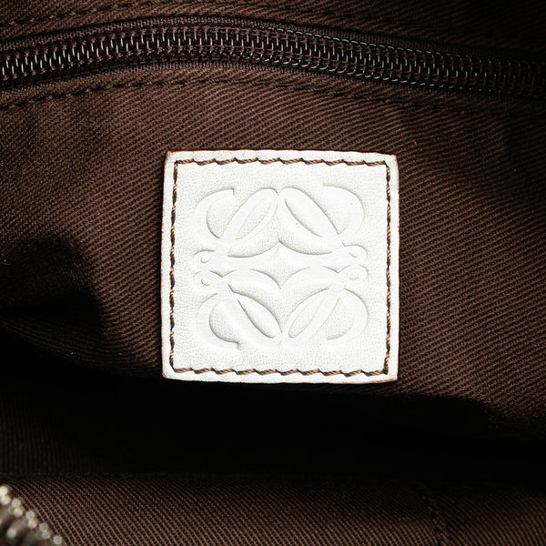 ロエベ ハンドバッグ ワンショルダーバッグ 2WAY ホワイト レザー レディース LOEWE 【中古】