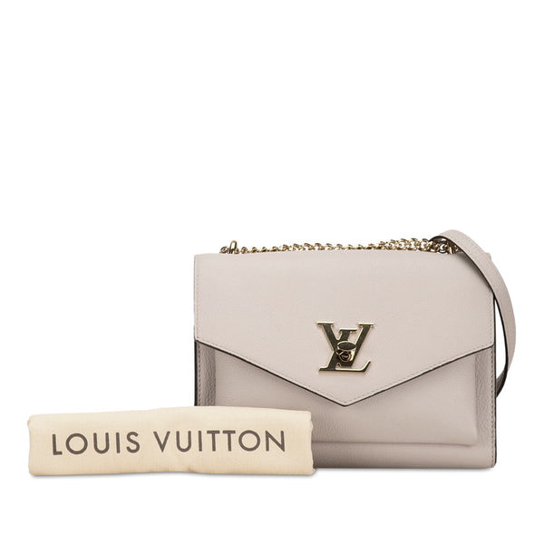 ルイ ヴィトン マイロックミーチェーン ショルダーバッグ M56137 べージュ カーフ レザー レディース LOUIS VUITTON 【中古】