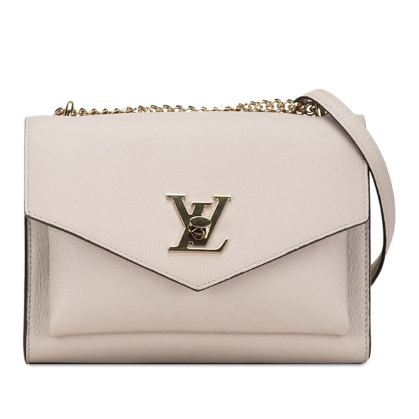 ルイ ヴィトン マイロックミーチェーン ショルダーバッグ M56137 べージュ カーフ レザー レディース LOUIS VUITTON 【中古】