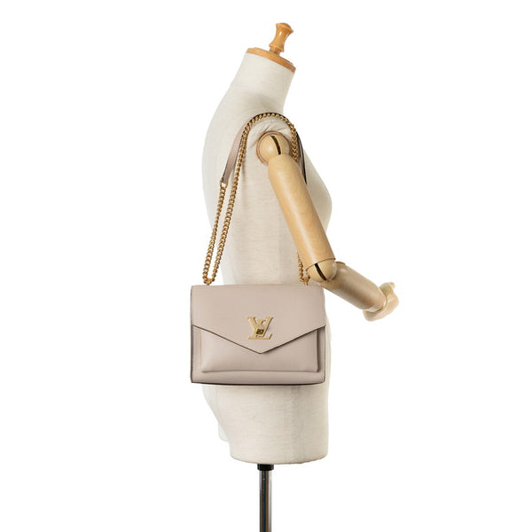 ルイ ヴィトン マイロックミーチェーン ショルダーバッグ M56137 べージュ カーフ レザー レディース LOUIS VUITTON 【中古】