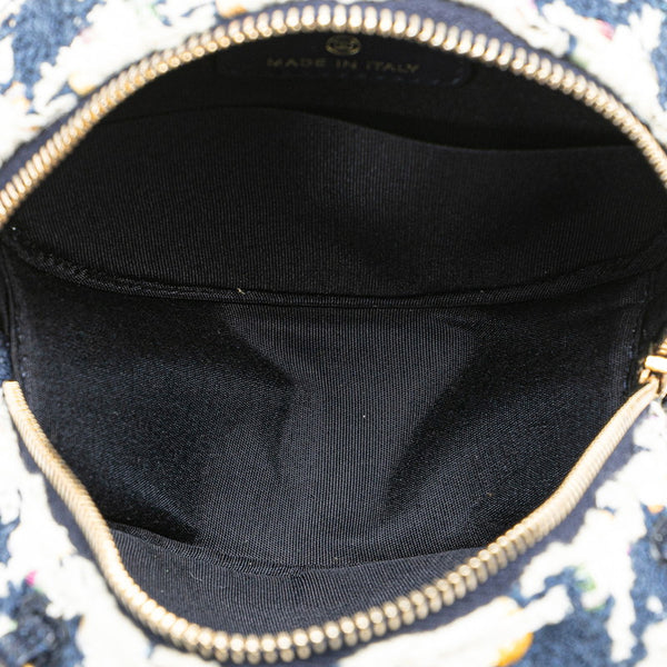 シャネル シャネル19 ココマーク チェーン ショルダーバッグ ハンドバッグ AP0945 ホワイト ネイビー マルチカラー ツイード レザー レディース CHANEL 【中古】