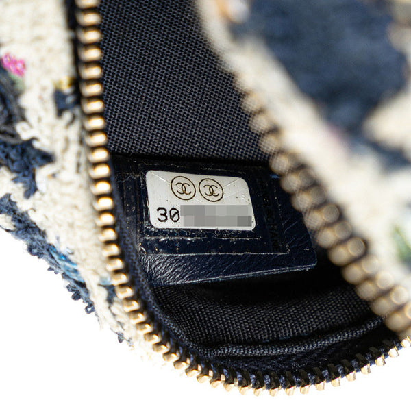 シャネル シャネル19 ココマーク チェーン ショルダーバッグ ハンドバッグ AP0945 ホワイト ネイビー マルチカラー ツイード レザー レディース CHANEL 【中古】