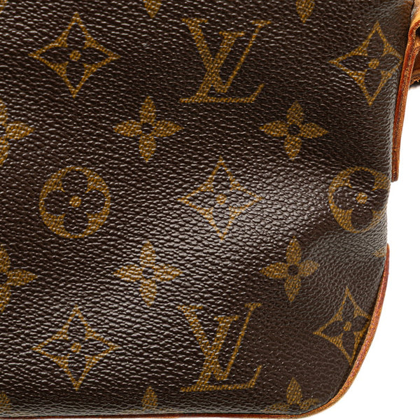 ルイ ヴィトン モノグラム トロター 斜め掛け ショルダーバッグ  M51240 ブラウン PVC レザー レディース LOUIS VUITTON 【中古】