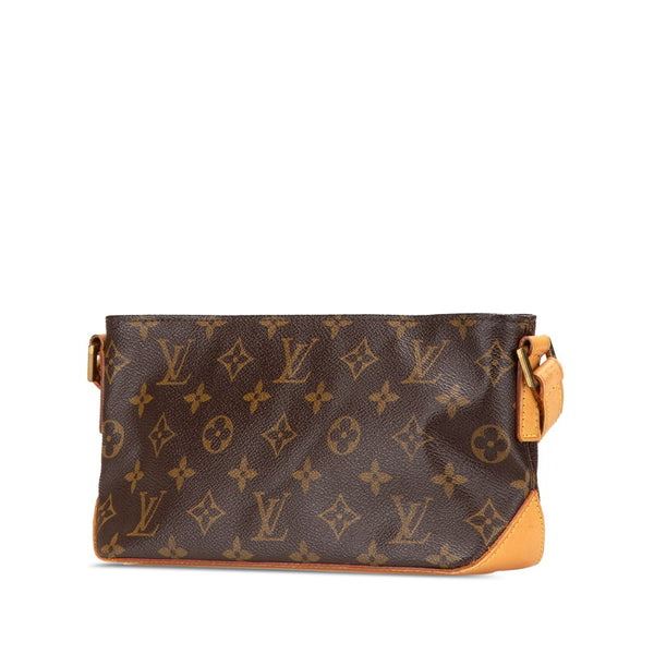 ルイ ヴィトン モノグラム トロター 斜め掛け ショルダーバッグ  M51240 ブラウン PVC レザー レディース LOUIS VUITTON 【中古】