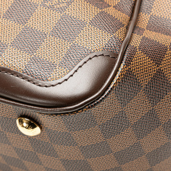 ルイ ヴィトン ダミエ ヴェローナPM ハンドバッグ N41117 ブラウン PVC レザー レディース LOUIS VUITTON 【中古】