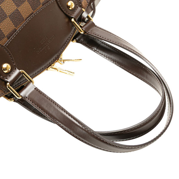 ルイ ヴィトン ダミエ ヴェローナPM ハンドバッグ N41117 ブラウン PVC レザー レディース LOUIS VUITTON 【中古】
