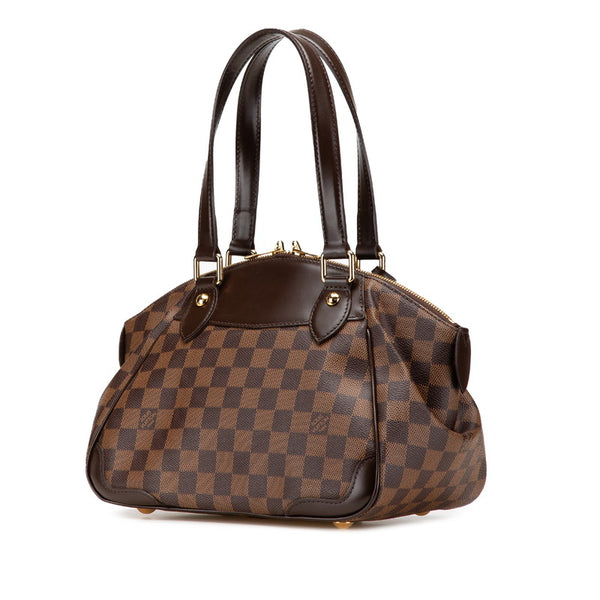 ルイ ヴィトン ダミエ ヴェローナPM ハンドバッグ N41117 ブラウン PVC レザー レディース LOUIS VUITTON 【中古】