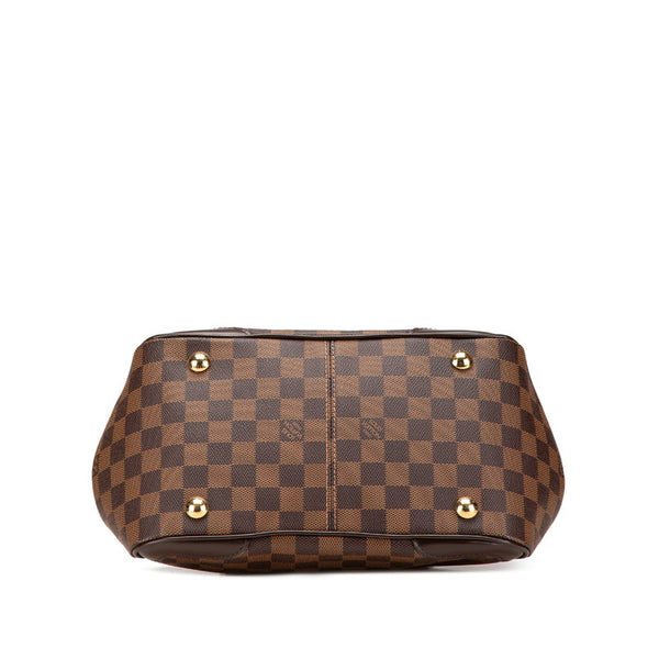 ルイ ヴィトン ダミエ ヴェローナPM ハンドバッグ N41117 ブラウン PVC レザー レディース LOUIS VUITTON 【中古】