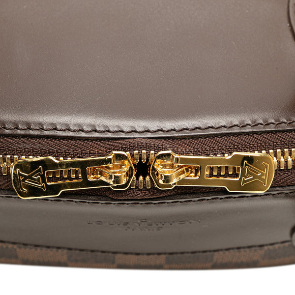 ルイ ヴィトン ダミエ ヴェローナPM ハンドバッグ N41117 ブラウン PVC レザー レディース LOUIS VUITTON 【中古】