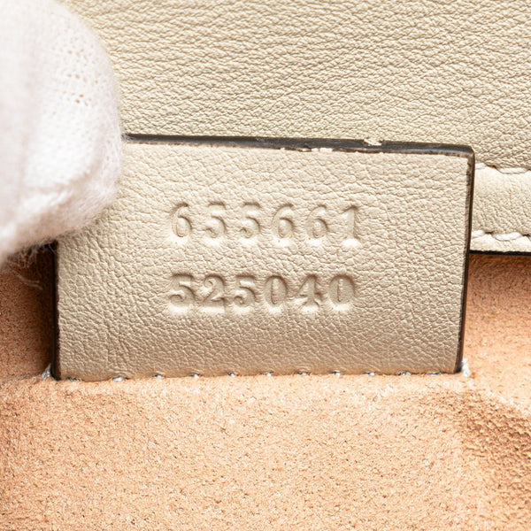 グッチ バンブー ダイアナ ミニ ハンドバッグ ショルダーバッグ 2WAY 655661 ホワイト レザー レディース GUCCI 【中古】