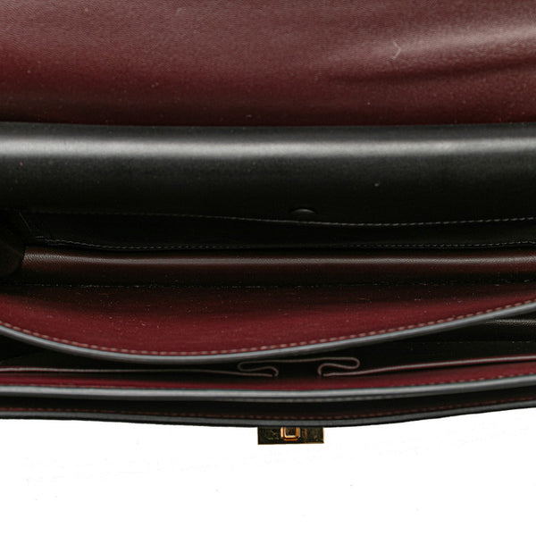 セリーヌ チェーン ショルダーバッグ ブラック ゴールド レザー レディース CELINE 【中古】