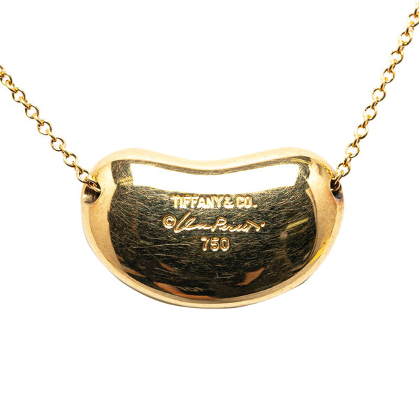 ティファニー ビーンズ ネックレス ゴールド K18YG イエローゴールド レディース TIFFANY&Co. 【中古】