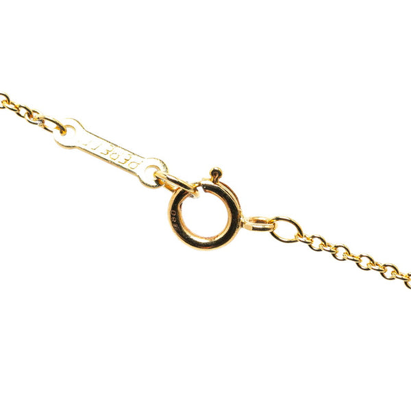 ティファニー ビーンズ ネックレス ゴールド K18YG イエローゴールド レディース TIFFANY&Co. 【中古】