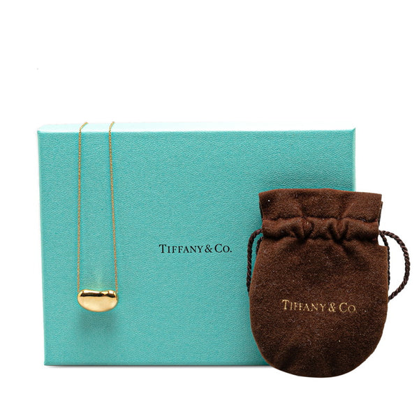 ティファニー ビーンズ ネックレス ゴールド K18YG イエローゴールド レディース TIFFANY&Co. 【中古】
