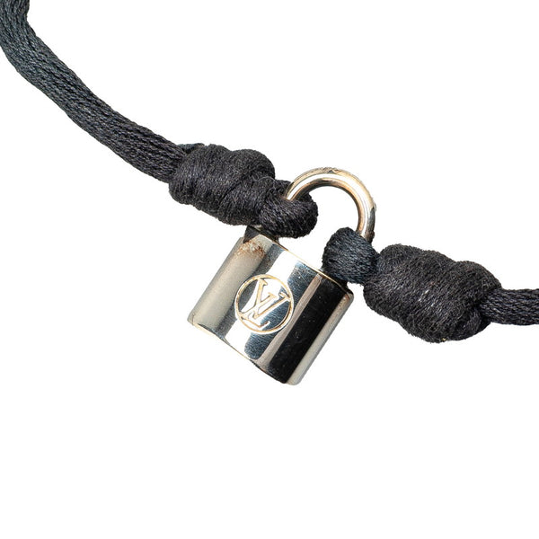ルイ ヴィトン ブラスレ シルバー ロックイット ブレスレット Q05173 シルバー ブラック SV925 シルバー レディース LOUIS VUITTON 【中古】