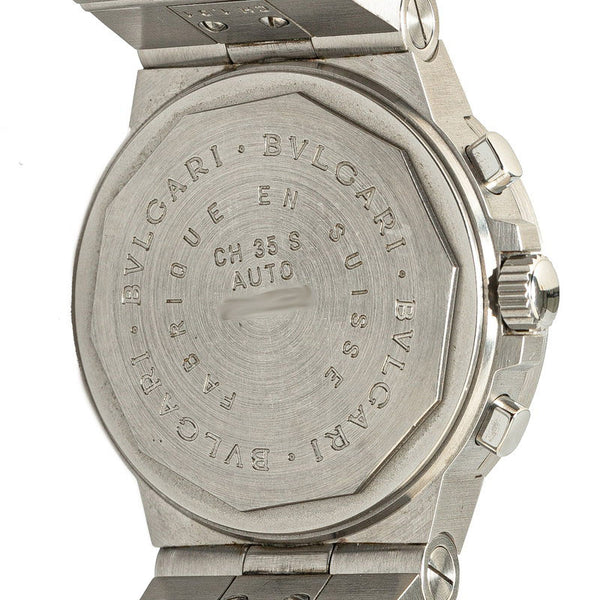 ブルガリ ディアゴノ スポーツ 腕時計 CH35S 自動巻き ブラック文字盤 ステンレススチール メンズ BVLGARI 【中古】