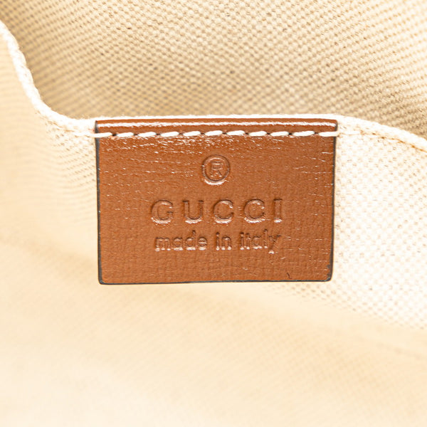 グッチ GGスプリーム ホースビット 1955 ハンドバッグ ショルダーバッグ 2WAY 640716 ブラウン PVC レザー レディース GUCCI 【中古】