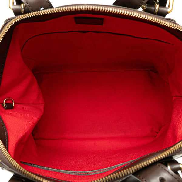 ルイ ヴィトン ダミエ ヴェローナGM ハンドバッグ N41119 ブラウン PVC レザー レディース LOUIS VUITTON 【中古】