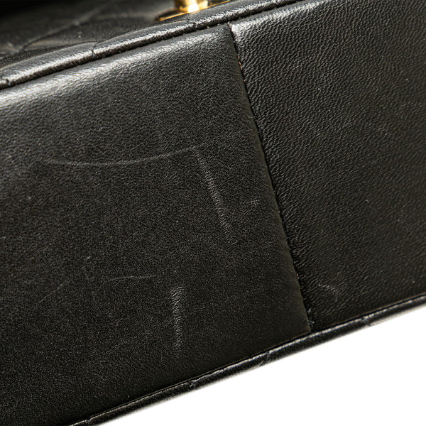 シャネル ダイアナ25 ココマーク チェーン ショルダーバッグ  ブラック ゴールド ラムスキン レディース CHANEL 【中古】