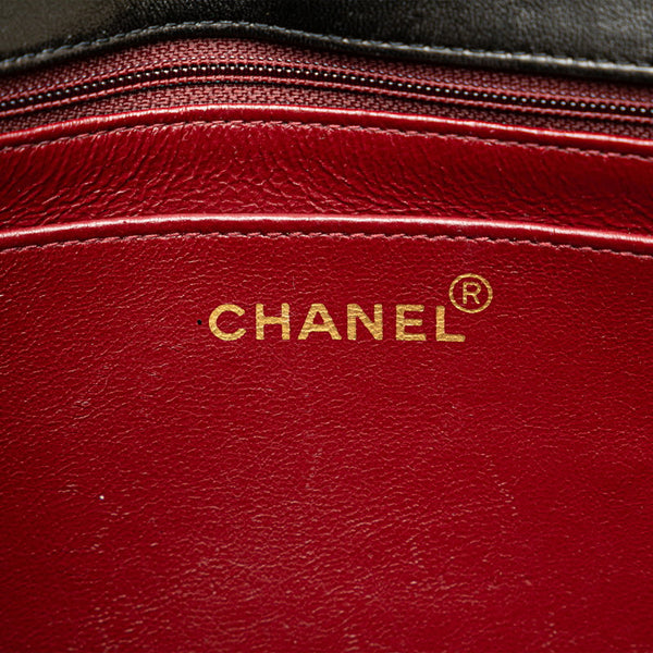 シャネル ダイアナ25 ココマーク チェーン ショルダーバッグ  ブラック ゴールド ラムスキン レディース CHANEL 【中古】