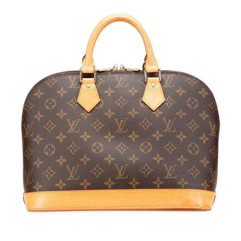 ルイ ヴィトン モノグラム アルマ ハンドバッグ M51130 ブラウン PVC レザー レディース LOUIS VUITTON 【中古】