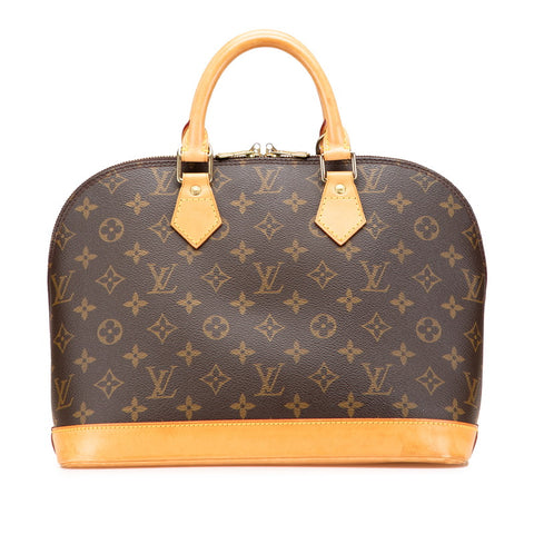 ルイ ヴィトン モノグラム アルマ ハンドバッグ M51130 ブラウン PVC レザー レディース LOUIS VUITTON 【中古】