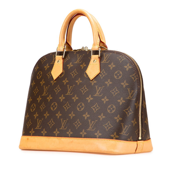 ルイ ヴィトン モノグラム アルマ ハンドバッグ M51130 ブラウン PVC レザー レディース LOUIS VUITTON 【中古】
