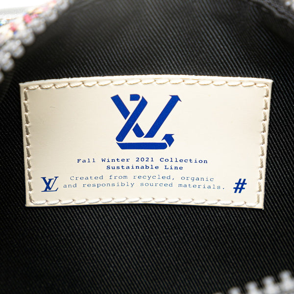 ルイ ヴィトン LVフェルト キーポルXS ハンドバッグ ショルダーバッグ 2WAY M80821 グレー フェルト レザー レディース LOUIS VUITTON 【中古】