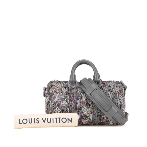 ルイ ヴィトン LVフェルト キーポルXS ハンドバッグ ショルダーバッグ 2WAY M80821 グレー フェルト レザー レディース LOUIS VUITTON 【中古】