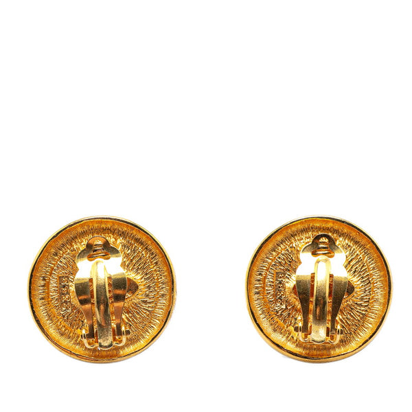 シャネル ココマーク ラウンド イヤリング ゴールド メッキ レディース CHANEL 【中古】