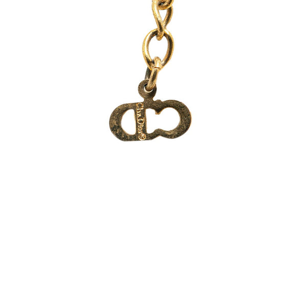 ディオール CDロゴ ネックレス ゴールド メッキ レディース Dior 【中古】