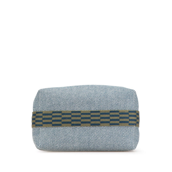 エルメス ブリッド ア ブラック GM バニティポーチ ハンドバッグ ブルーアビス ウール レディース HERMES 【中古】