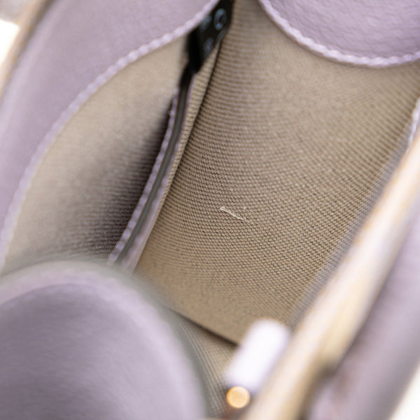 グッチ ジャンボGG ミニトートバッグ ハンドバッグ ショルダーバッグ 2WAY 671623 パープル ベージュ キャンバス レザー レディース GUCCI 【中古】