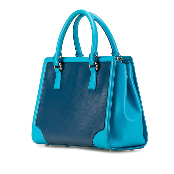 サルヴァトーレフェラガモ ガンチーニ ハンドバッグ ショルダーバッグ 2WAY ネイビー ブルー レザー レディース Salvatore Ferragamo 【中古】