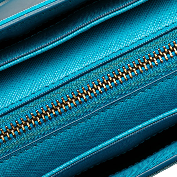 サルヴァトーレフェラガモ ガンチーニ ハンドバッグ ショルダーバッグ 2WAY ネイビー ブルー レザー レディース Salvatore Ferragamo 【中古】