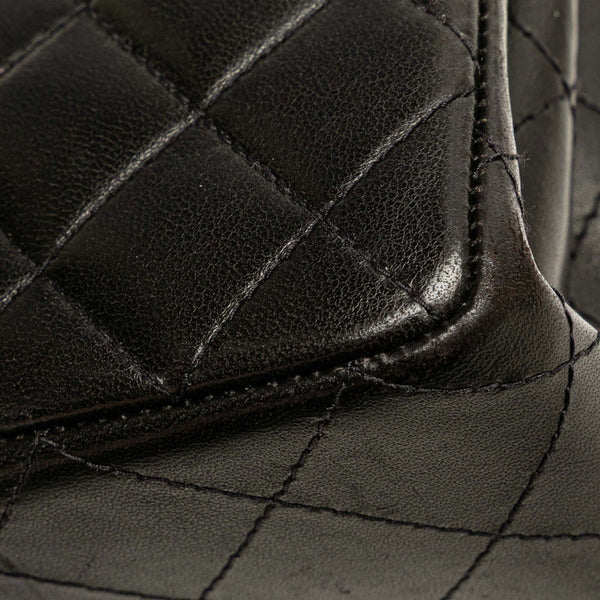 シャネル マトラッセ ココマーク ミニハンドバッグ ブラック ラムスキン レディース CHANEL 【中古】