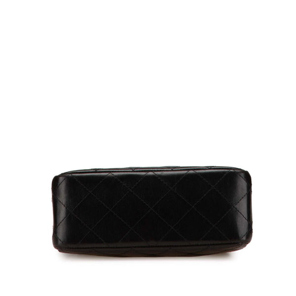 シャネル マトラッセ ココマーク ミニハンドバッグ ブラック ラムスキン レディース CHANEL 【中古】