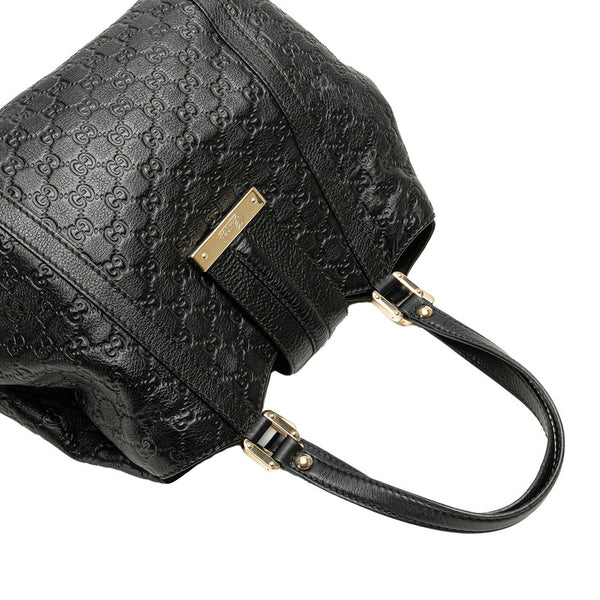 グッチ グッチシマ トートバッグ 233607 ブラック レザー レディース GUCCI 【中古】