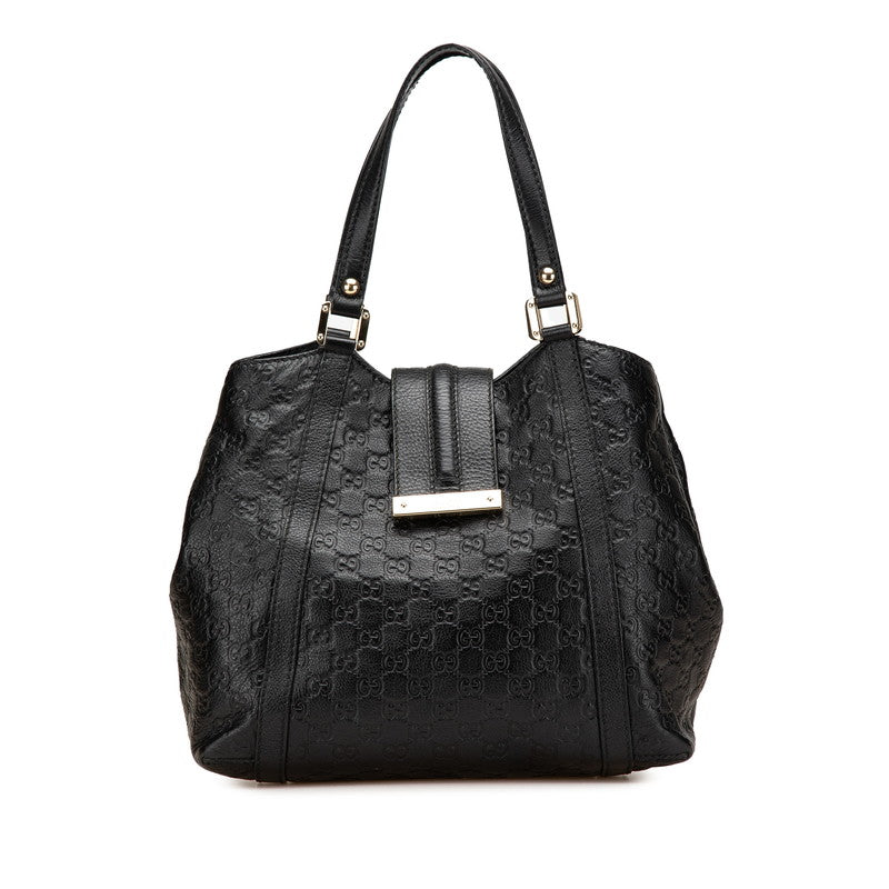 グッチ グッチシマ トートバッグ 233607 ブラック レザー レディース GUCCI 【中古】